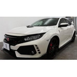 HONDA CIVIC TYPE R ボディ＆ホイールコーティング、ガラス面撥水コーティング